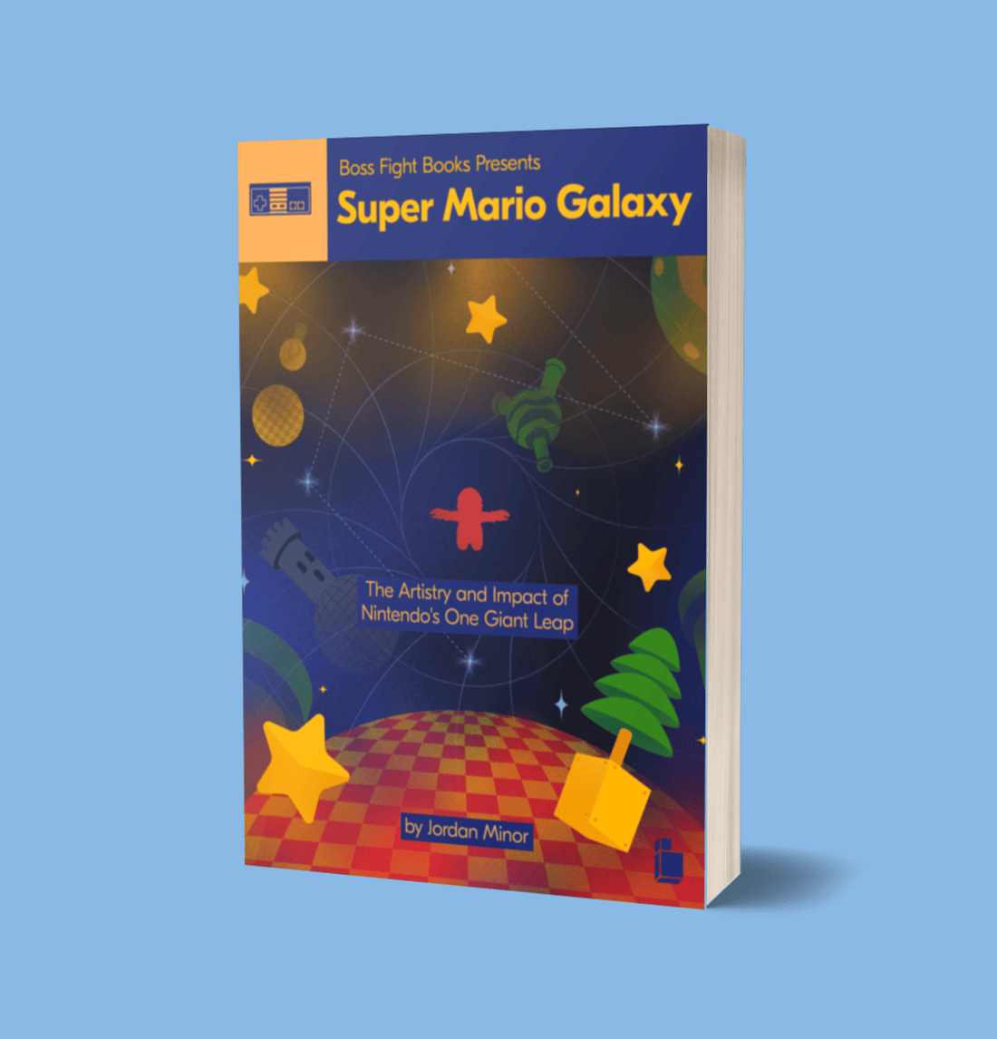 Behind Jack Bloom's cover art for Super Mario Galaxy